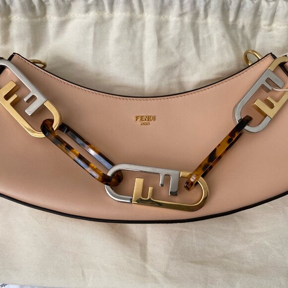 Fendi O Lock Swing Bag in Light Rose - Picture 2 of 12